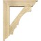 Ekena Millwork Balboa Traditional Rough Sawn Bracket w/ Offset Brace, Douglas Fir, 6"W x 22"D x 26"H BKT0604X22X26BOA01RDF - alternate 3